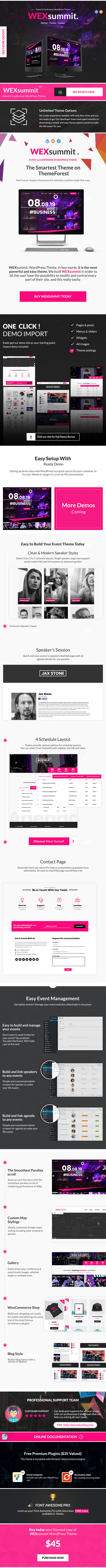 WEXsummit - Events and Conference WordPress Theme - 2
